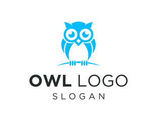 Logo about owl on white background. created using the CorelDraw application.