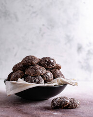 chocolate chip cookies on a plate