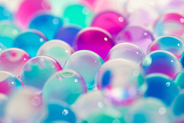 たくさんのガラス玉