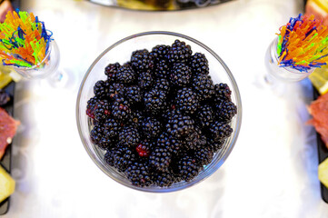 Fruit buffet. Fruit cakes