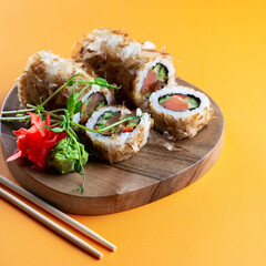 sushi with salmon