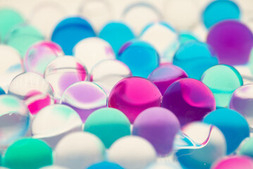 たくさんのガラス玉