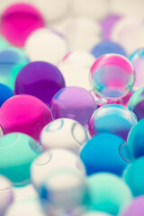 たくさんのガラス玉