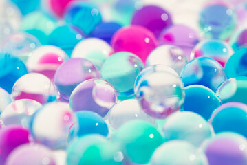 たくさんのガラス玉