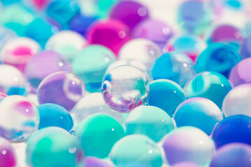 たくさんのガラス玉