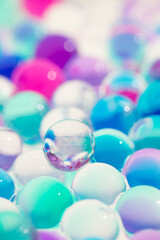 たくさんのガラス玉