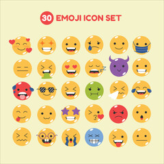 set of emoji icons 