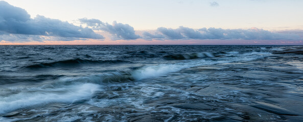 Beautiful landscape of the archipelago in the high coast in north of Sweden