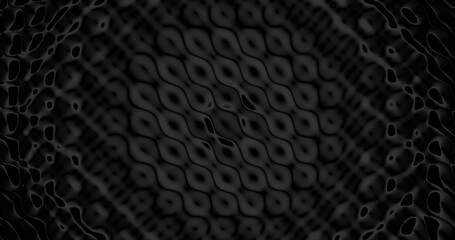 Render with dark surface with gray and black waves