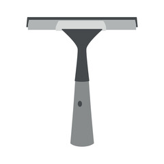 Squeegees. Window cleaner with rubber nozzle. Vector illustration isolated on white background.