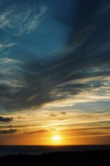 Fototapeta premium sunset in the sky