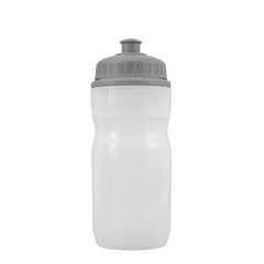Plastic sport water bottle with transparent background for drinking