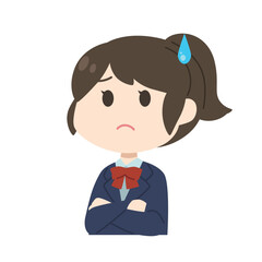 女子学生　イラスト