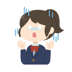 女子学生　イラスト