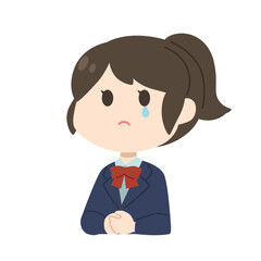 女子学生　イラスト