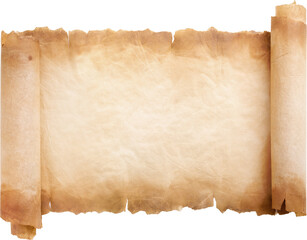 old parchment paper scroll sheet vintage aged or texture background