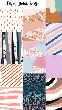 Peach Aesthetic Abstract Pattern Phone Wallpaper