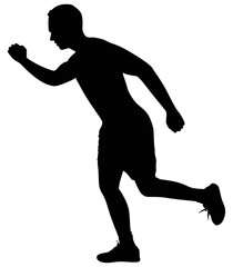 Young man exercising