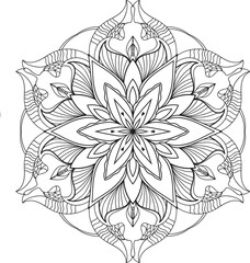 Oriental mystical pattern.Yoga mandala.Hand drawn illustration
