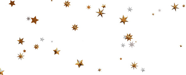 Glossy 3D Christmas star icon. Design element for holidays.