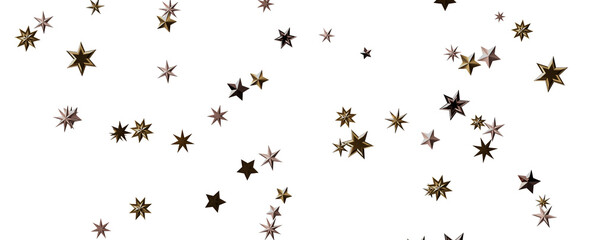 stars background, sparkle lights confetti falling. magic shining Flying christmas stars on night