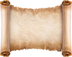 old parchment paper scroll sheet vintage aged or texture background