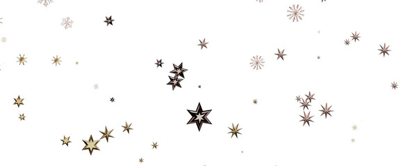 Glossy 3D Christmas star icon. Design element for holidays.