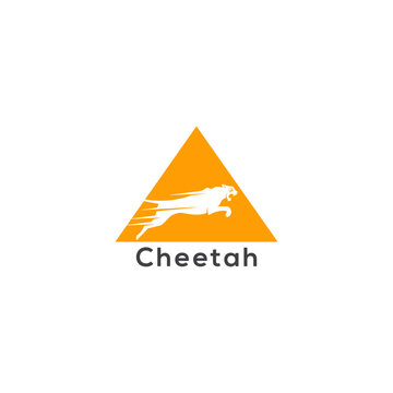 cheetha logo design vector templet,