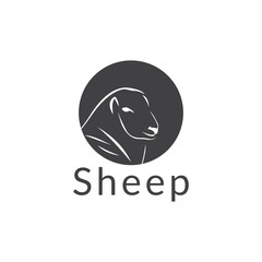 sheep logo design vector templet,