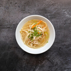 Bowl of Chicken Noodle Soup