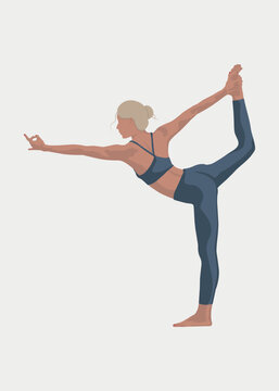 Yoga position, meditation, poster