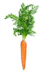 Poster Fresh carrot isolated on white background © BillionPhotos.com