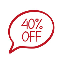 Sale 40 off banner design