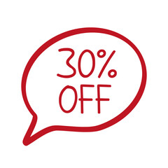 Sale 30 off banner design