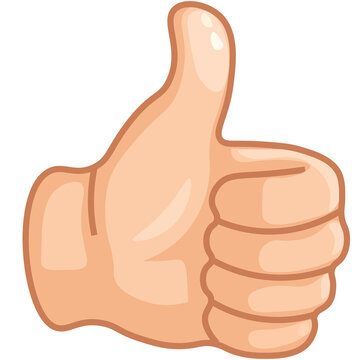 Emoji like. Thumb up PNG transparent background