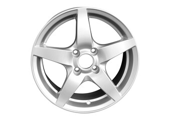 silver aluminum wheel rim transparent