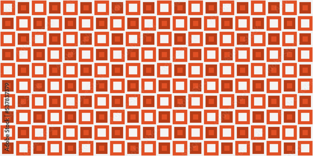 Poster checkered pattern of orange tiles. vector from regular and seamless tiles.