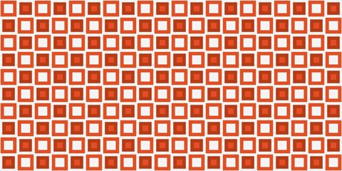 Checkered pattern of orange tiles. Vector from regular and seamless tiles.