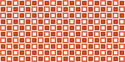 Checkered pattern of orange tiles. Vector from regular and seamless tiles.