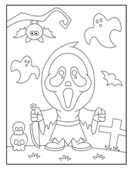 Halloween coloring pages for kids