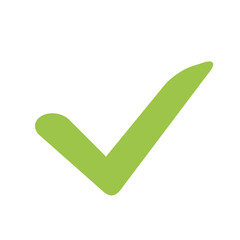 Green checkmark.