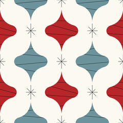 Mid Century Abstract Seamless Pattern