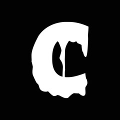 C letter initial logo template design