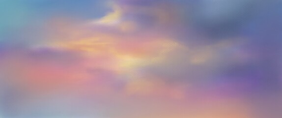 Naklejka na ściany i meble abstract colorful sky background digital art for card illustration decoration 