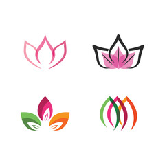 Fototapeta na wymiar Beauty Vector lotus icon
