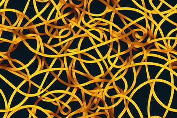 Abstract circle shape element with curve lines 2d seamless pattern