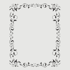 Frame, in the style of an ornament, Vector illustration eps 10, Art.