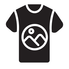 tshirt glyph icon