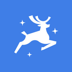 Modern professional deer silhouette logo.