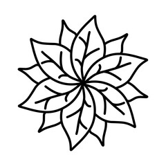 Flower Mandalas. decorative elements. ornate pattern, vector illustration. Islamic, Arabic, Indian, Moroccan, Spanish, Turkish, Pakistani, Chinese, mystical, ottoman motifs.